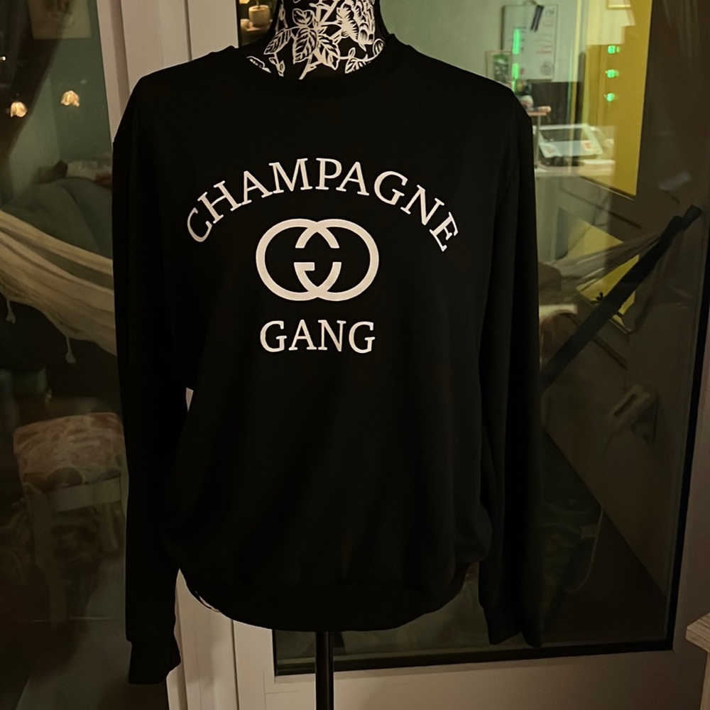 NWOT champagne gang light sweatshirt